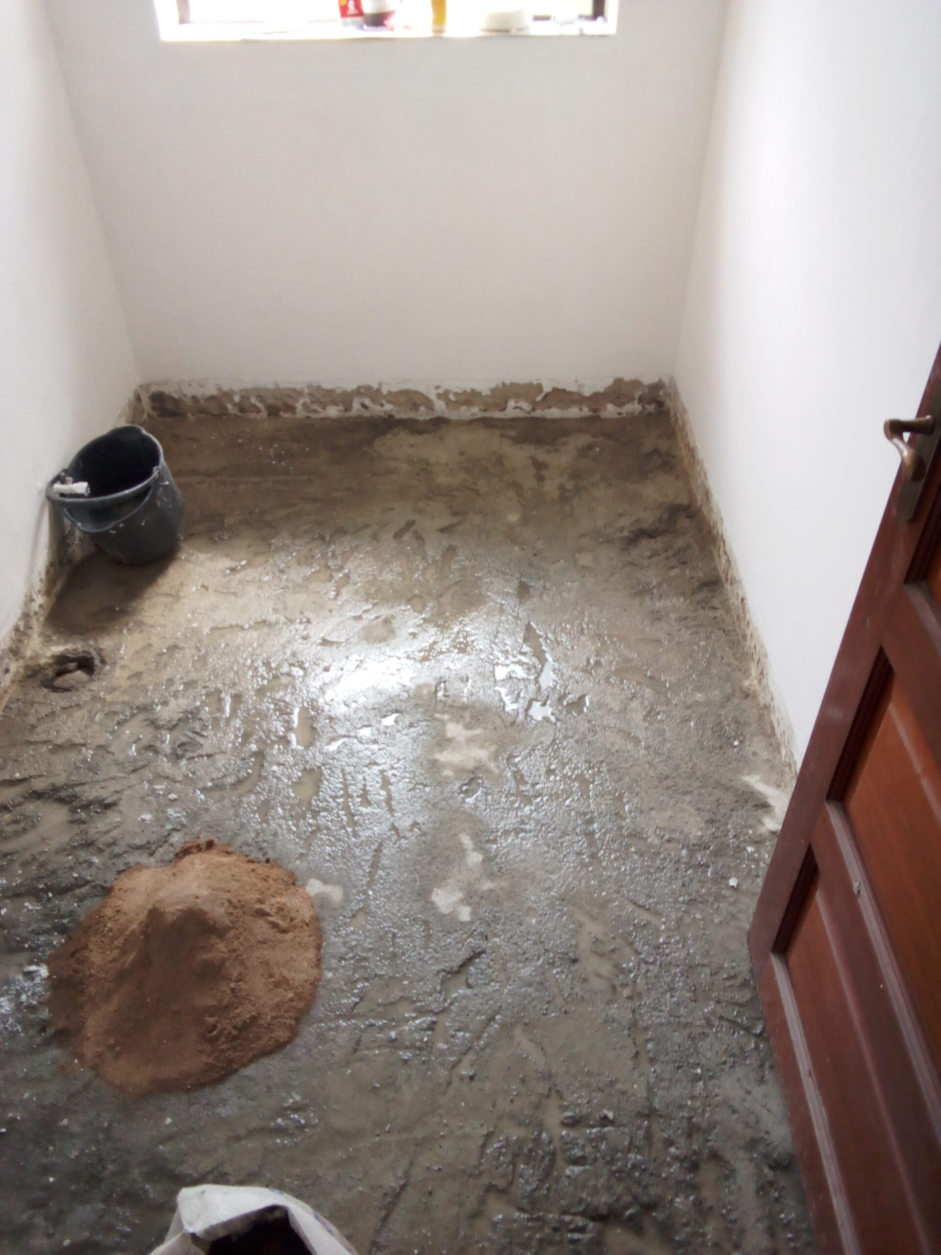 Interior project before works begin